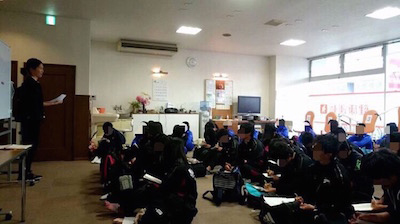 スポーツ学生向けアフターケアセミナーの様子